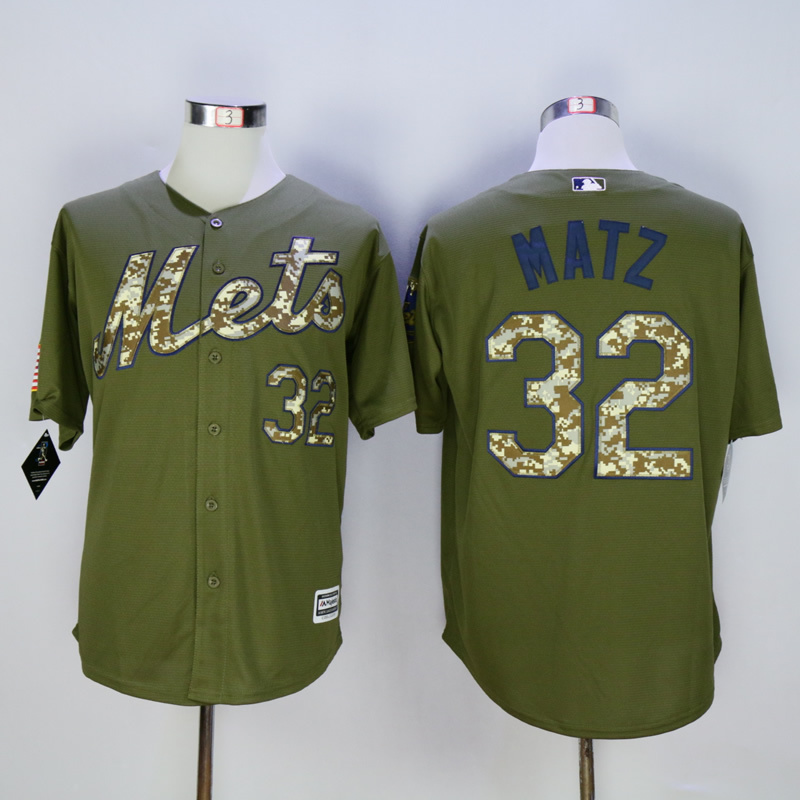Men New York Mets 32 Matz Green MLB Jerseys